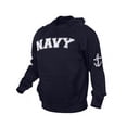 thumbnail image 2 of Navy Hooded Pullover Sweatshirt, Blue Hoodie, 2XL, 2 of 2
