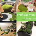 thumbnail image 4 of Rocas de musgo artificiales Giftmeet, 30 piezas, espuma verde, 5 x 3 cm, 4 of 6