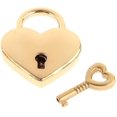 thumbnail image 2 of Small Metal Heart Shaped Padlock Mini Lock With Key For Jewelry Box Storage Box, 2 of 4