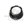 thumbnail image 2 of WRITWAA 4 Pcs Boutons Ronds de Rechange Noirs en ABS pour Cuisinières Électriques et à Gaz, 2 of 8