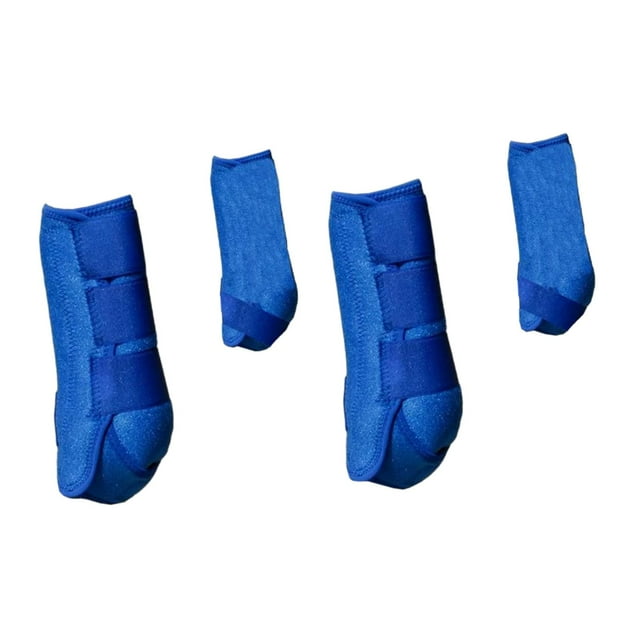 Baohd 4x Horse for Boots Support Reusable Breathable for Protection Comfortable Leg Covers L Rose pink blue S