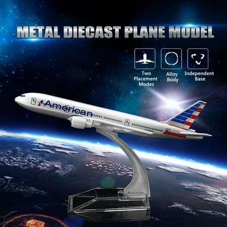 Air Passengre Plane 16CM Proportion 1:250 Metal Diecast Plane Model Aircraft Boeing B777-300ER Airlines Aeroplane Desktop