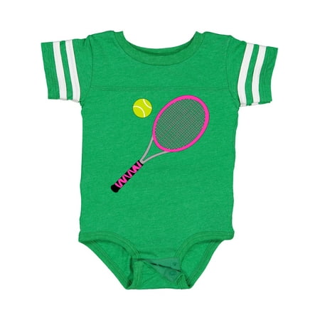 

Inktastic Pink Tennis Racket and Ball Gift Baby Boy or Baby Girl Bodysuit