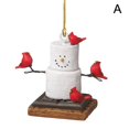 thumbnail image 4 of Colgante de muñeco de nieve de Navidad, adornos colgantes para árbol de Navidad, decoración de fiesta, 4 Uds., 4 of 4