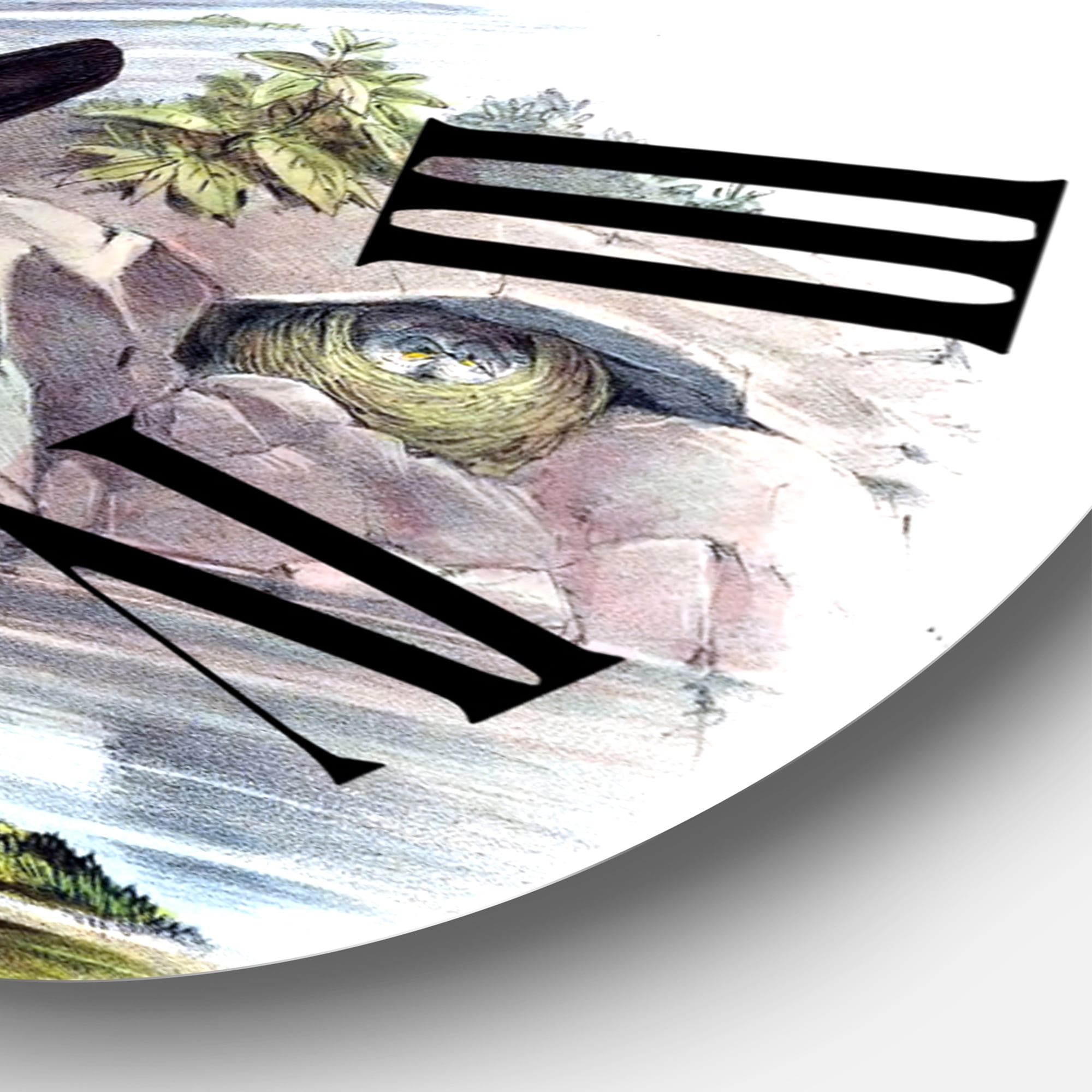 Designart 1 in Farmhouse Wall Clock