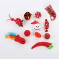 thumbnail image 2 of DEBGFS Jouets de Noël pour Chien Ensemble de 9 Pcs avec Jouets Qui Couinent (Vert), Rouge, 2 of 5