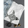 thumbnail image 3 of Black Fish In Maya Style T-Shirt Women -Image by Shutterstock, Female XX-Large, 3 of 4