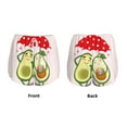 thumbnail image 3 of Pofeuu Avocado Lovers Wearing Umbrella Print Women's Athletic Shorts Running Workout Shorts Tummy Control Quick Dry Gym Shorts with Pockets Double layer sports shorts-Small, 3 of 7