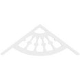 thumbnail image 2 of Ekena Millwork 60"W x 22 1/2"H x 1"P (9/12) Pitch Classic Wagon Wheel Architectural Grade PVC Gable Pediment, 2 of 5