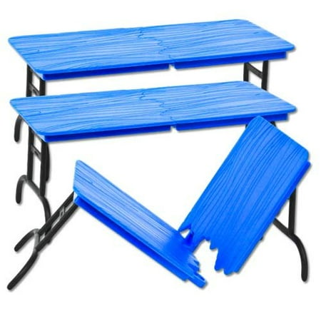 - Set of 3 Blue Break Away Table for WWE Wrestling Action Figures