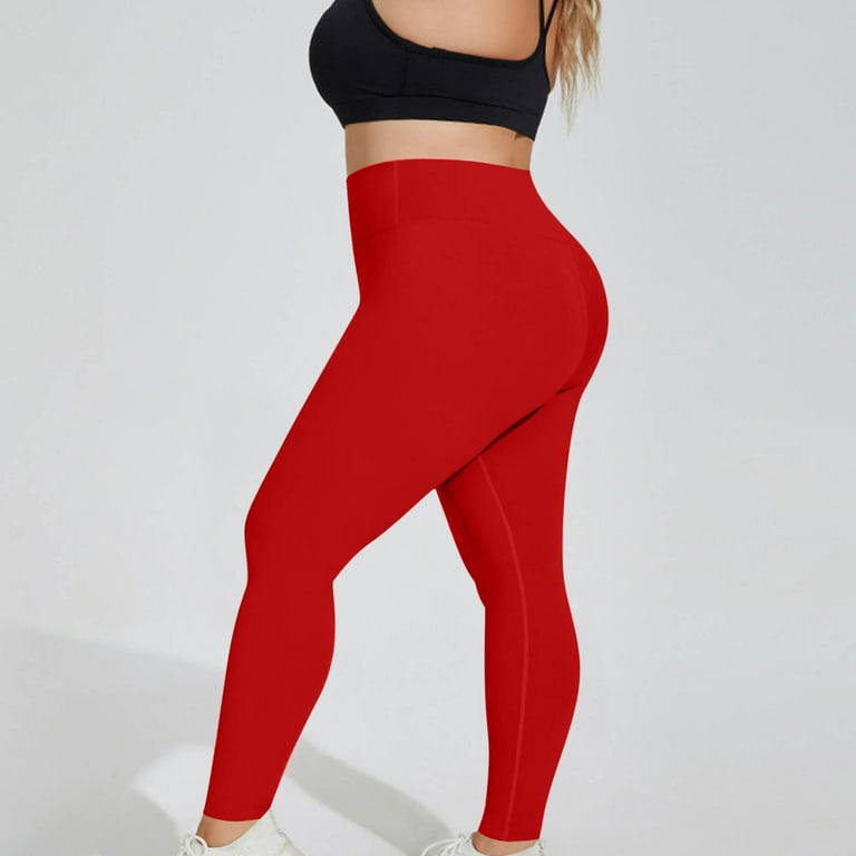 Gamivast Plus Size Leggings for Women Work Out Stretchy Tummy