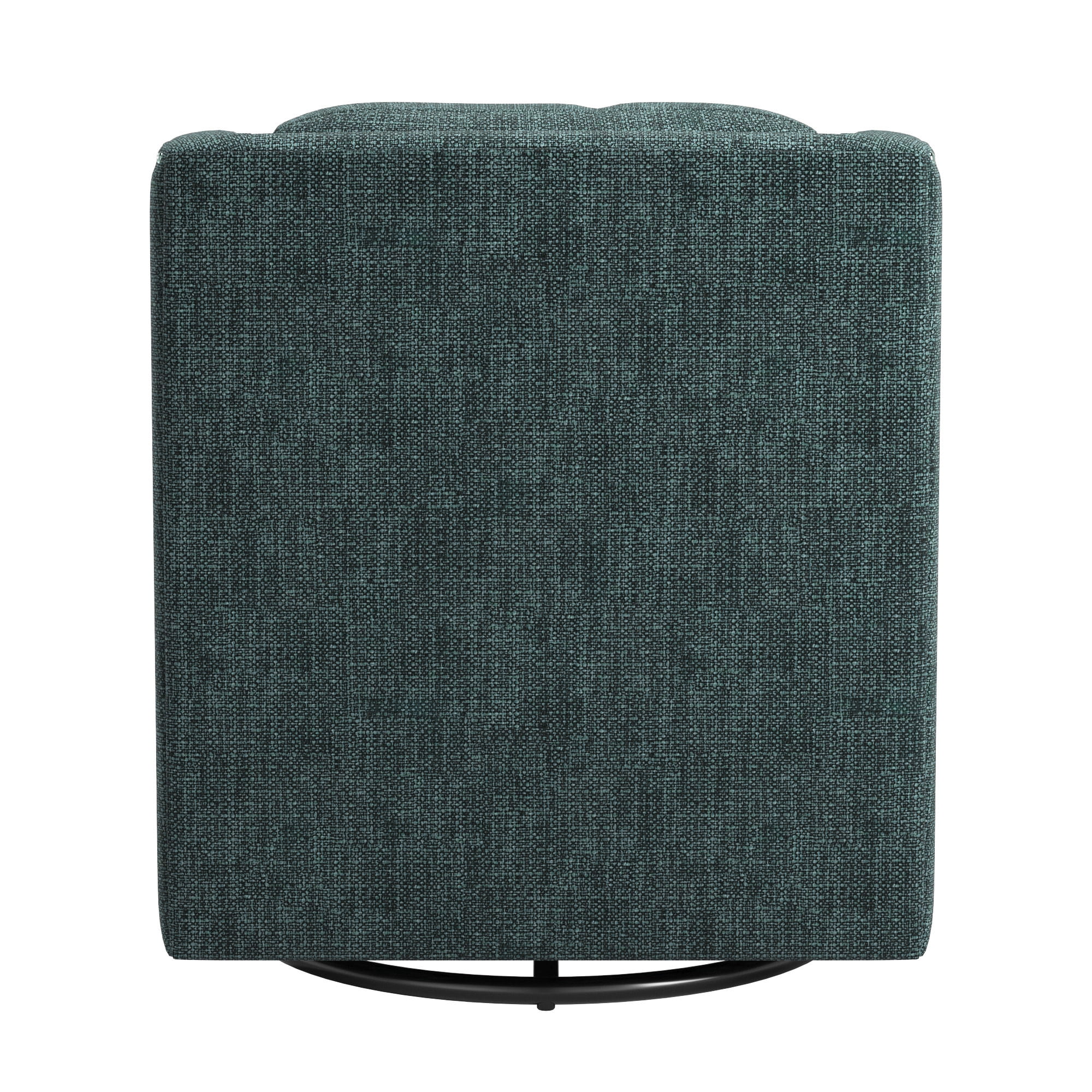 Weston Home Dovelle Classic Nailhead Swivel Chair with Sloped Arms, Blue