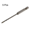 thumbnail image 3 of Unique Bargains 5pack Titanium Masonry Drill Bit, 3mm Concrete Drill Bits Ceramic Drill Bit with 1/4' Hex Shank, 3 of 6