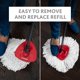 thumbnail image 5 of Spin Mop O-Cedar EasyWring de microfibra con cubeta, rojo y gris, 5 of 9