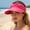 MAGENTA, variant on Women's Foldable Beach Sun Visor UPF 50+ Hollow Top Ponytail Friendly Wide Brim Summer Cap,Adjustable Lightweight Breathable Packable Beach Hat for Golf,Running,Outdoor Sports&Travel(Magenta)