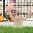 thumbnail image 4 of KNFATEQVEDG Halloween Decoration Outdoor Courtyard Logo Shaped Electronic Plug Sound Control Swinging Body Decoration Terrifying Skeleton Garden Prop Post, 4 of 5