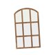 thumbnail image 4 of Espejo de panel de ventana arqueado,Espejo de pared de rejilla,Decoración de pared Espejo de pared arqueado con marco de madera para apartamento de Marrón, 4 of 9