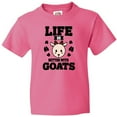 thumbnail image 3 of Inktastic Life is Better with Goats Youth T-Shirt, 3 of 5
