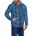 thumbnail image 2 of Kdxio Tennis Rackets 1 Print Men Hoodies Casual Hoodies for Men with Zip Pockets Full Zip Long Sleeve Sweatshirt Sports Hooded Jacket-XX-Large, 2 of 5