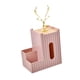 thumbnail image 2 of Soporte para papel de cocina, organizador con control remoto, caja de pañuelos, dispensador de servilletas, mesa G-rosa, 2 of 9
