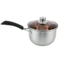thumbnail image 3 of Utensilios de cocina de primera calidad para salsas abundantes y sopas nutritivas Olla para sopa de acero inoxidable 304 de 18 cm con un solo mango, 3 of 8