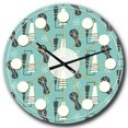 thumbnail image 1 of Designart '1950 Rétro Motif Ii Horloge Murale Moderne Mi-Siècle, 1 of 4