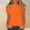 Orange, variant on Womens T Shirts Mock Neck Solid Color Slim Fit Casual Basic T Shirts Tie Dye Summer Tops