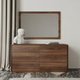 thumbnail image 3 of Limari Home Dustin Modern Veneer and Solid Wood Bedroom Dresser in Walnut, 3 of 4
