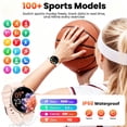 thumbnail image 6 of Mingdaln Smart Watch for Women, with 1.39" HD Answer Make Call/IP68 Waterproof/10 Days Standby, with Fitness Tracker,Smartwatch for Android IPhone Devices（Gold）, 6 of 6