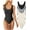Black Grey Beige, variant on Women's 3 Piece Bodysuits Sexy Sleeveless Round Neck Shapewear Tank Tops Bodysuits