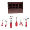 thumbnail image 1 of 1 Set of Miniature House Tool Case Mini House Tool Kit Mini House Repair Tool Tiny House Decor, 1 of 3