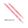 thumbnail image 3 of INSPIRE CHIC 1 Pair Tie-Dye Stars Flat Shoe Laces for Sneakers, 0.31'' Soft Shoelaces Shoestrings for Casual Hiking Shoes Pink 120cm/47.2", 3 of 4