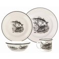 thumbnail image 1 of Utica Cutlery Dish Set 41-2013 Sixteen Piece Set; Walleye Pattern; White; Enamelware, 1 of 2