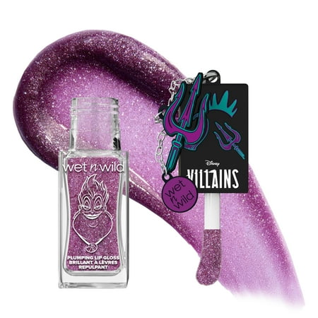 Wet n Wild Disney Villains Pick Your Vice, Ursula, Conditioning and Plumping Lip Gloss with Charms in Totally Twisted