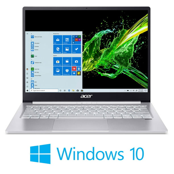 Acer Swift 3 13.5" 2K UHD PC Laptops, Intel Core i5 1035G4, 8GB RAM, 256GB SSD, Windows 10, Silver, SF313-52-526M