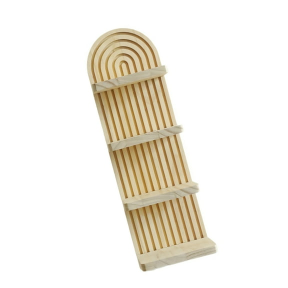 Arch Wall Shelf 4-Tier Storage for Home Office Living Room Decor