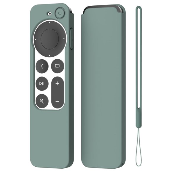 Funda de silicona para Apple TV 4K Siri Remote 2021, color verde pino
