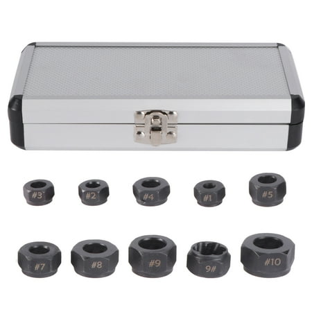 

10 Pcs/Set Professional Hex Damaged Nut Extractor Broken Bolts Remover Extractor for Easily Removing Hardness Nuts