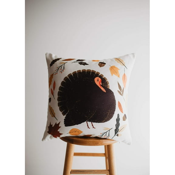 Primitive Turkey Pillow Cover | Thanksgiving decor | Farmhouse Pillows | Country Decor | Fall Throw Pillows | Cute Throw Pillows | Gift