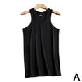 thumbnail image 1 of Men'S Cotton Plain Sando Body Fit Vest Tanks Plain Muscle Basic Wear T5 New, 1 of 8
