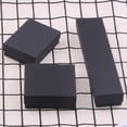 thumbnail image 3 of FESTFENDS 6Pcs Small Jewelry Box Black Paperboard Sleek Design For Women Men, 3 of 8