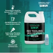 ISO Polyester Tooling/ Laminating Resin (Gallon)- Includes Catalyst
