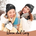 thumbnail image 4 of Kdxio Black Cats In A Garden Winter Beanie for Men Women Beanie Knit Hat Cuffed Cap Beanie Knit Chunky Snow Cap, 4 of 6