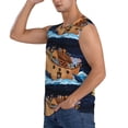 thumbnail image 3 of Easygdp Ocean Scene with Noah's Ark Men's Breathable Tank Tops Sleeveless Sporty T Shirts for Basketball, Mountaineering, Bodybuilding -Medium, 3 of 8