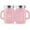 Pink, variant on Salt and Pepper Shakers Set, FGLHS 4 oz Cute Salt Pepper Shaker, Kitchen Decor for Home Restaurants Wedding, Glass Black White Shaker Sets with Stainless Steel Lids