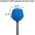 thumbnail image 7 of Yeyebest Cobweb Duster with Pole, 8ft Stainless Steel Pole Cobweb Brush with Medium-Stiff Bristles for Walls Beams Shelves Iight Fixtures and Window Screens, 7 of 7