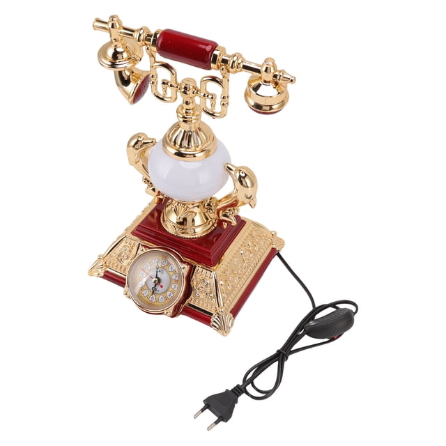 Vintage Telephone Model, Retro Style EU Plug 220V Old Telephone Model Easy Assembly For Office 8178 1,8178 2,8178 3