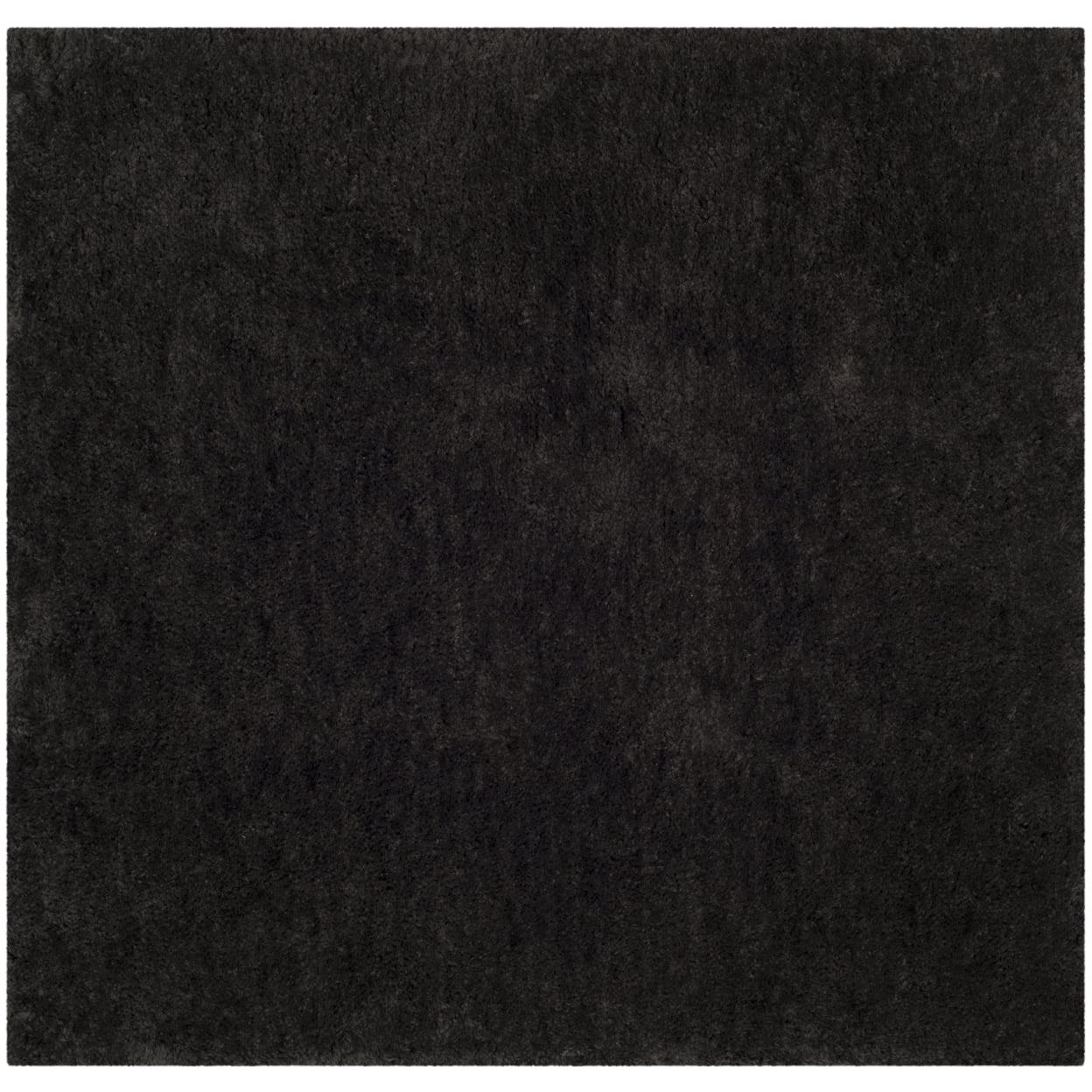 SAFAVIEH Sybella Solid Plush Polyester Sheep Shag Area Rug, Charcoal, 5' x 8'