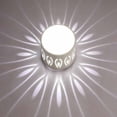 thumbnail image 1 of Feltree Modern Round Crystal Ceiling Light with Warm Yellow LED for Bedroom, Hallway, Porch, 1 of 7