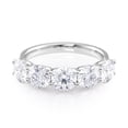 thumbnail image 2 of 2.50 Carat Round Brilliant Cut Moissanite Five Stone Band Ring in 14k White Gold (G-H, VS, cttw) Size 7.5 by Beverly Hills Jewelers, 2 of 4